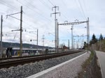 Der TGV Duplex 4725 von Zürich nach Basel bis nach Paris, heute am Sonntag auf der Ausweichstrecke, über Frick AG wegen einer Baustelle bei Olten.